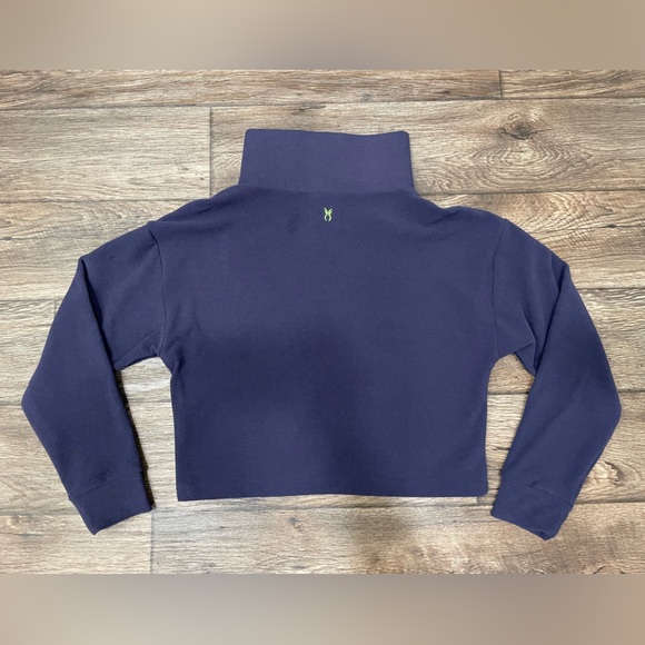 Dudley Stephens Dunning Pullover Navy Blue Terry Fleece Sz S - Picture 9 of 9